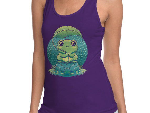 Rainy Day Cute Frog