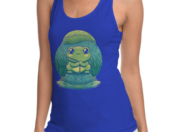 Rainy Day Cute Frog