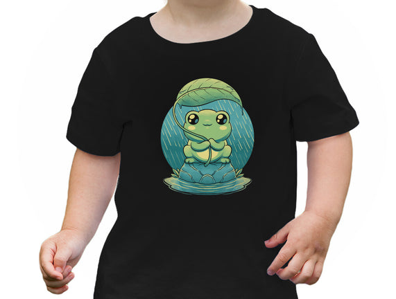 Rainy Day Cute Frog