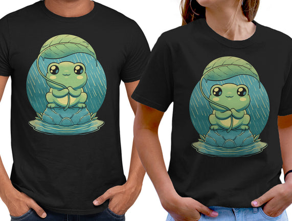 Rainy Day Cute Frog