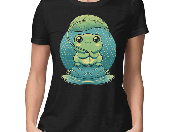 Rainy Day Cute Frog
