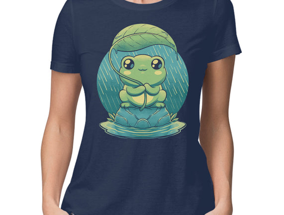 Rainy Day Cute Frog