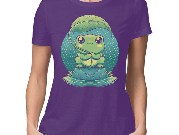 Rainy Day Cute Frog