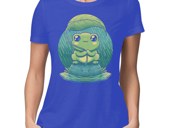 Rainy Day Cute Frog