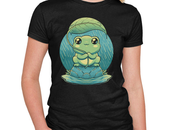 Rainy Day Cute Frog