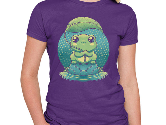 Rainy Day Cute Frog