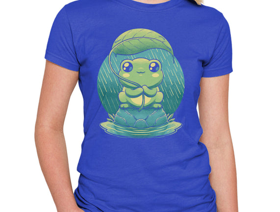 Rainy Day Cute Frog