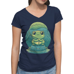 Rainy Day Cute Frog