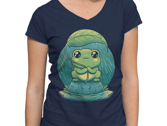 Rainy Day Cute Frog