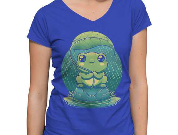 Rainy Day Cute Frog