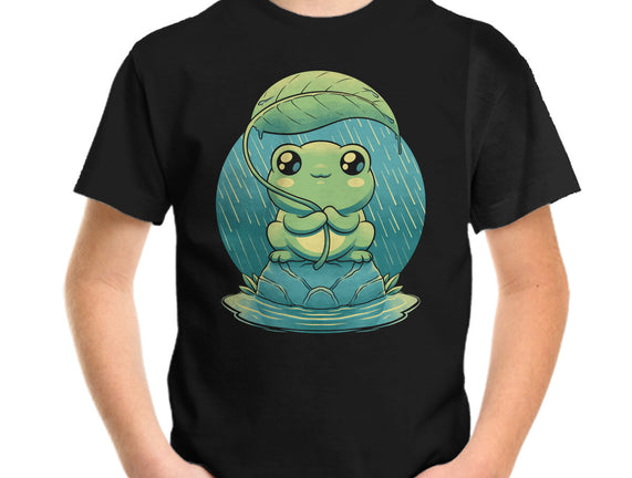 Rainy Day Cute Frog