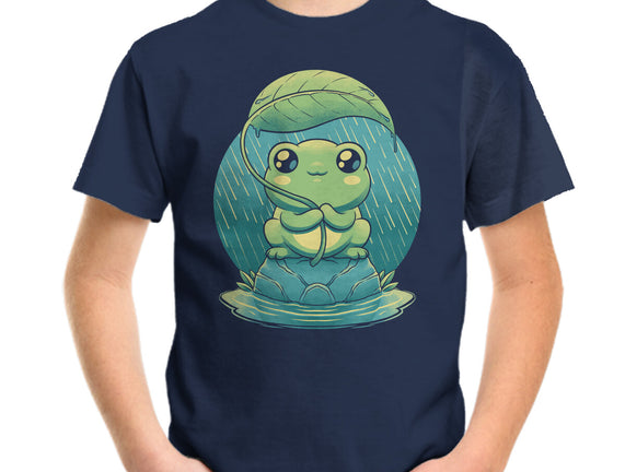 Rainy Day Cute Frog