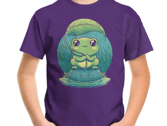 Rainy Day Cute Frog