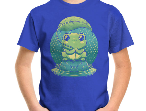 Rainy Day Cute Frog