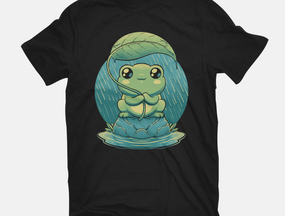 Rainy Day Cute Frog