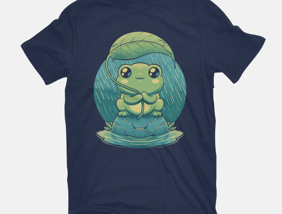 Rainy Day Cute Frog