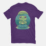Rainy Day Cute Frog-Womens-Fitted-Tee-Studio Mootant