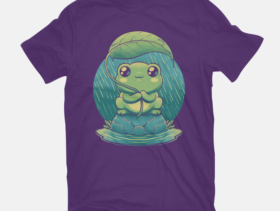 Rainy Day Cute Frog