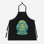 Rainy Day Cute Frog-Unisex-Kitchen-Apron-Studio Mootant
