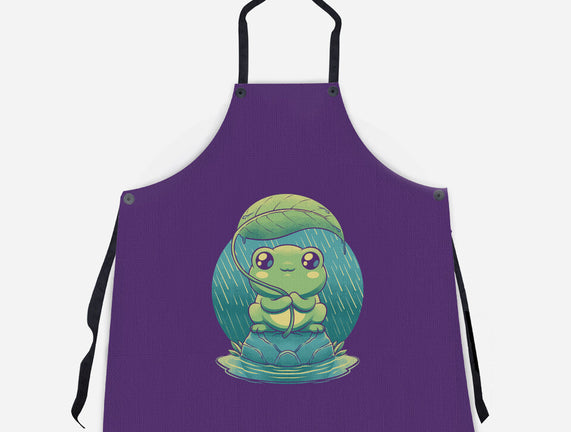 Rainy Day Cute Frog