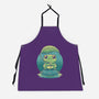 Rainy Day Cute Frog-Unisex-Kitchen-Apron-Studio Mootant