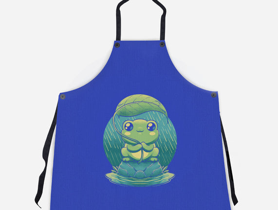 Rainy Day Cute Frog