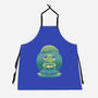 Rainy Day Cute Frog-Unisex-Kitchen-Apron-Studio Mootant