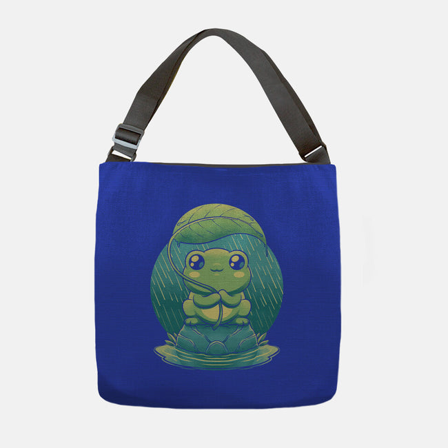 Rainy Day Cute Frog-None-Adjustable Tote-Bag-Studio Mootant