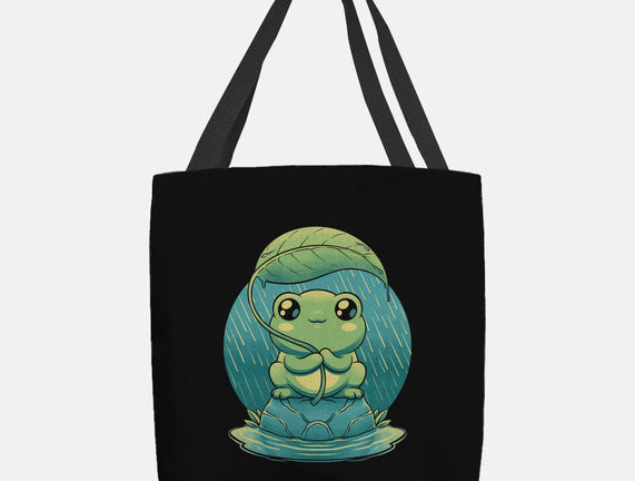 Rainy Day Cute Frog