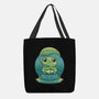 Rainy Day Cute Frog-None-Basic Tote-Bag-Studio Mootant