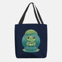 Rainy Day Cute Frog-None-Basic Tote-Bag-Studio Mootant