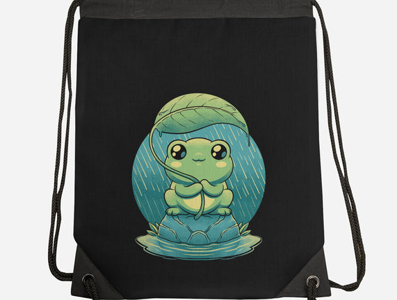 Rainy Day Cute Frog