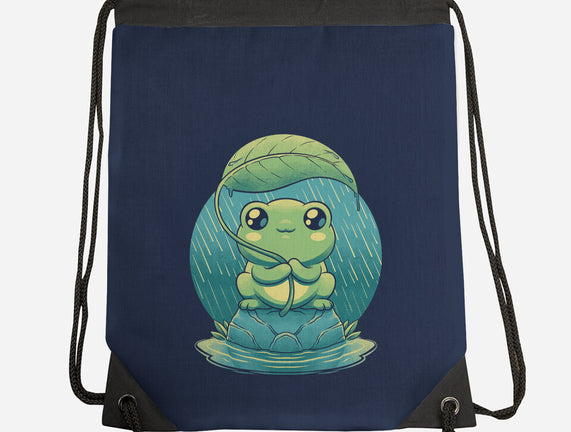 Rainy Day Cute Frog