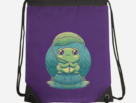 Rainy Day Cute Frog