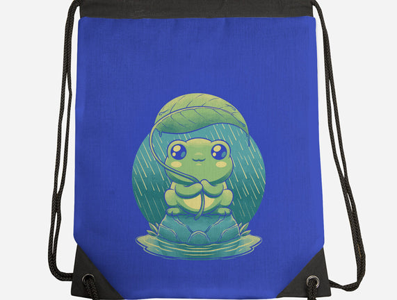 Rainy Day Cute Frog