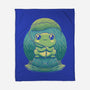 Rainy Day Cute Frog-None-Fleece-Blanket-Studio Mootant