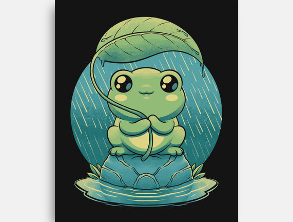 Rainy Day Cute Frog