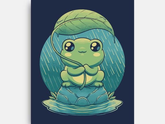Rainy Day Cute Frog