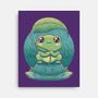 Rainy Day Cute Frog-None-Stretched-Canvas-Studio Mootant