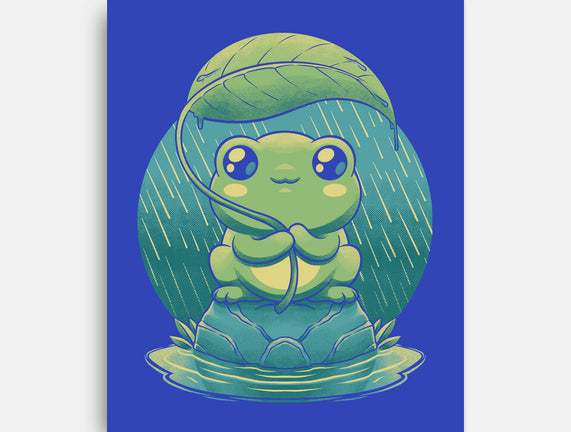 Rainy Day Cute Frog