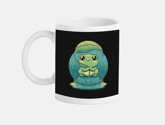 Rainy Day Cute Frog