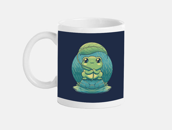 Rainy Day Cute Frog