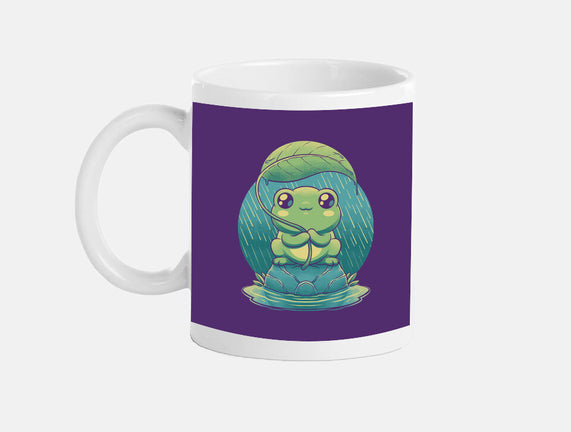 Rainy Day Cute Frog