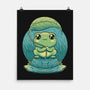 Rainy Day Cute Frog-None-Matte-Poster-Studio Mootant