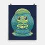Rainy Day Cute Frog-None-Matte-Poster-Studio Mootant