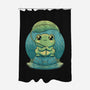 Rainy Day Cute Frog-None-Polyester-Shower Curtain-Studio Mootant