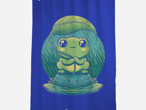 Rainy Day Cute Frog