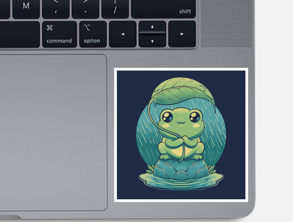 Rainy Day Cute Frog