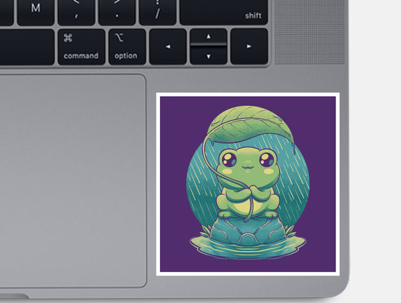 Rainy Day Cute Frog