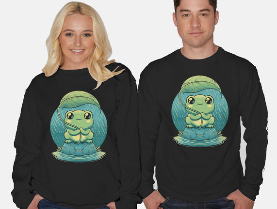 Rainy Day Cute Frog